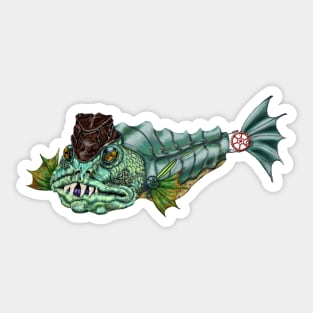 Hector Spittle the steampunk archer fish Sticker